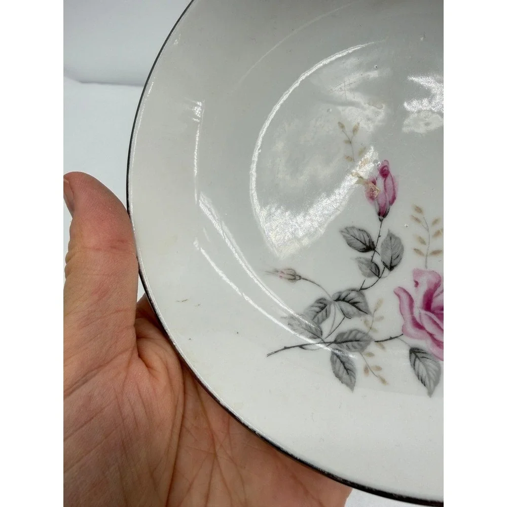 4 Plates Cottage Core Style House Saucers Mixed LOT Floral VTG Tea Cottage Core